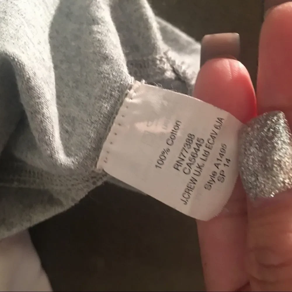 J Crew 3/4 Sleeve Basic Top